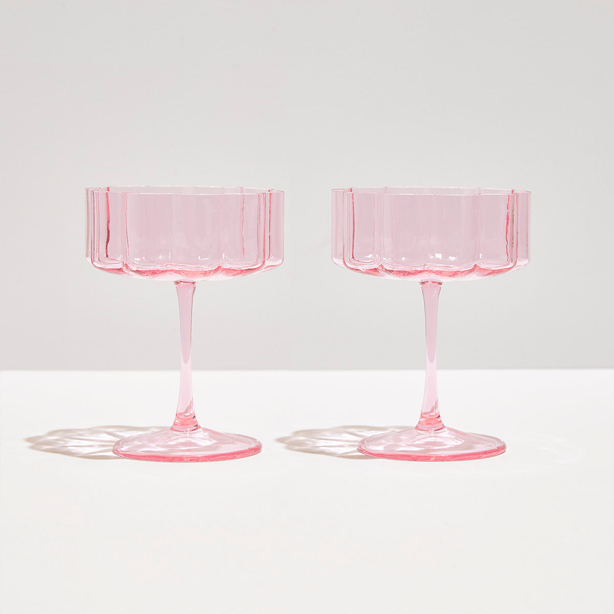 Shop Now WAVE COUPES - PINK - SET OF 2 at Fazeek