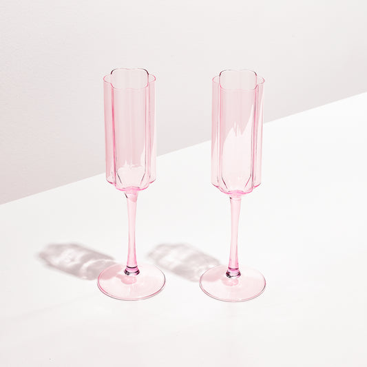 TWO x WAVE FLUTES - PINK