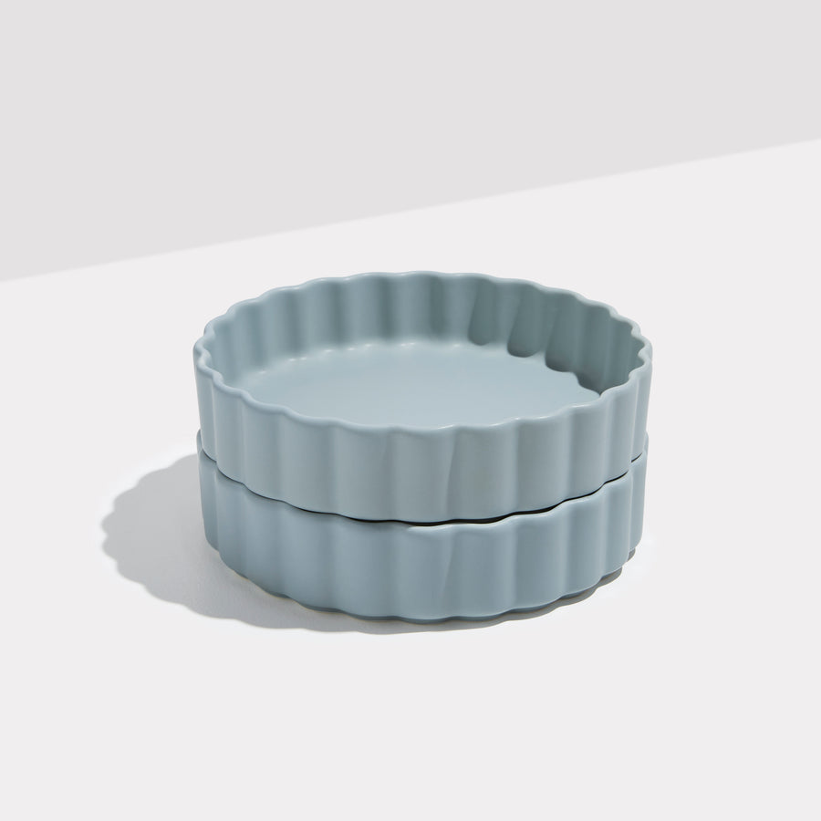 TWO X WAVE BOWLS - BLUE