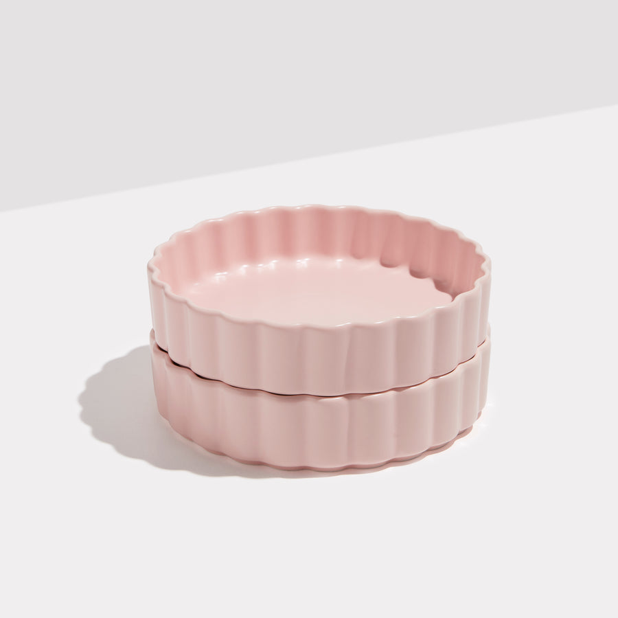 TWO X WAVE BOWLS - PINK
