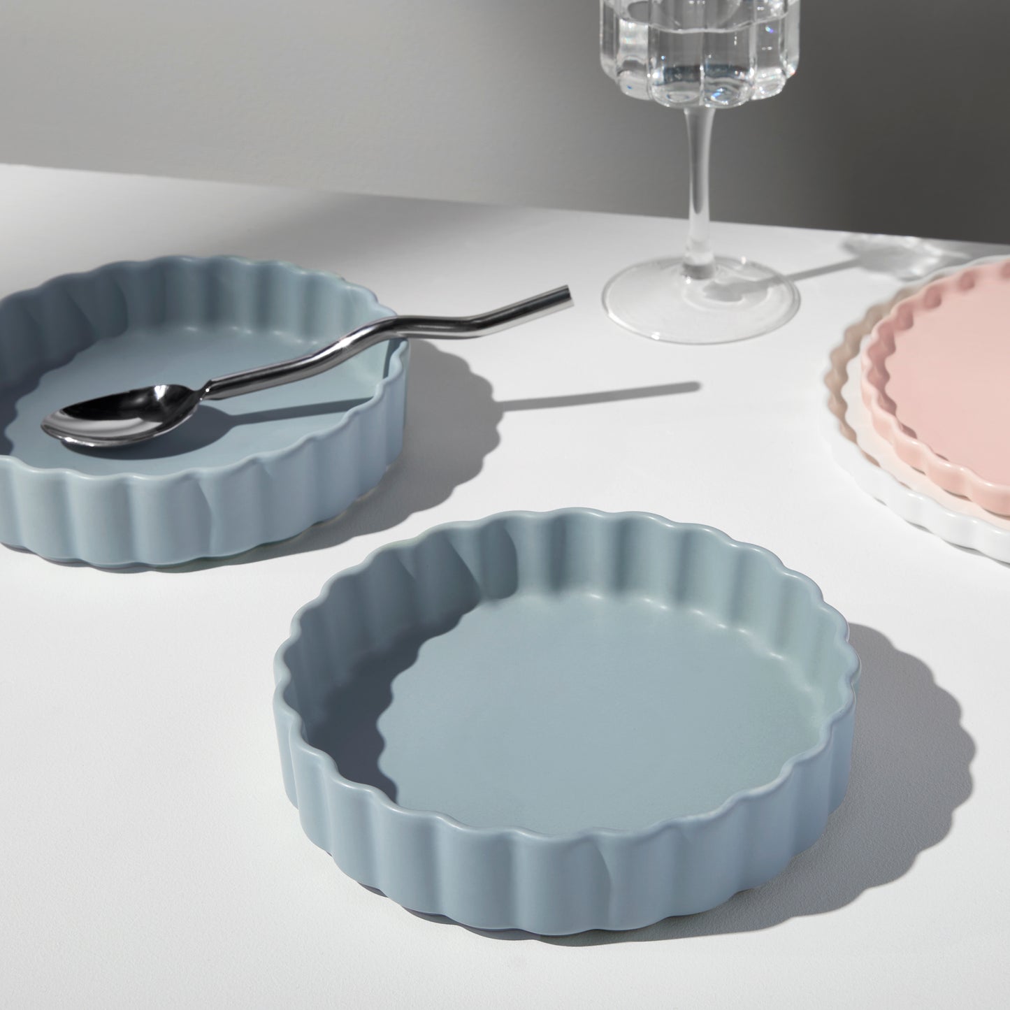 TWO X WAVE BOWLS - BLUE