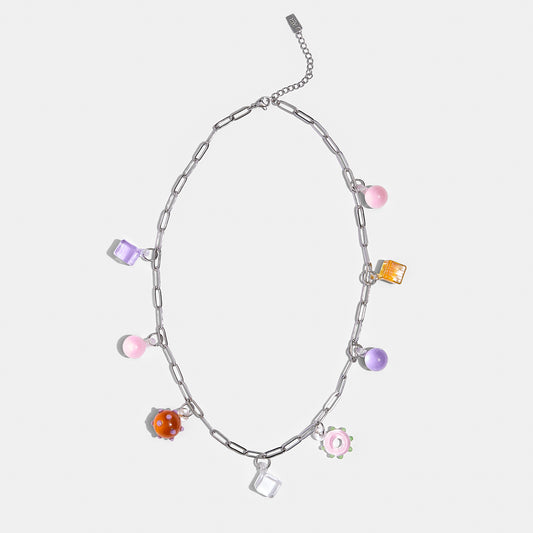 Charm Necklace - Silver