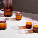 Shop Now TWO TONE GLASSES - PINK + AMBER at Fazeek