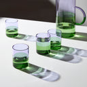 Shop Now TWO TONE GLASSES - LILAC + GREEN at Fazeek