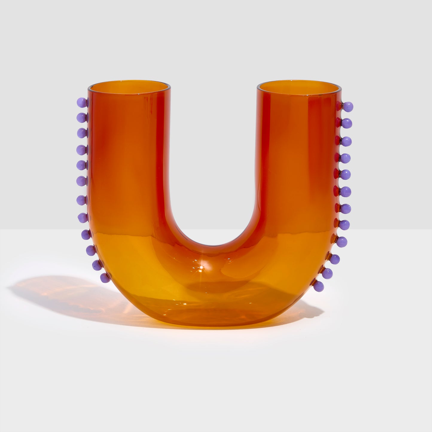 PEARL U VASE - AMBER + LILAC