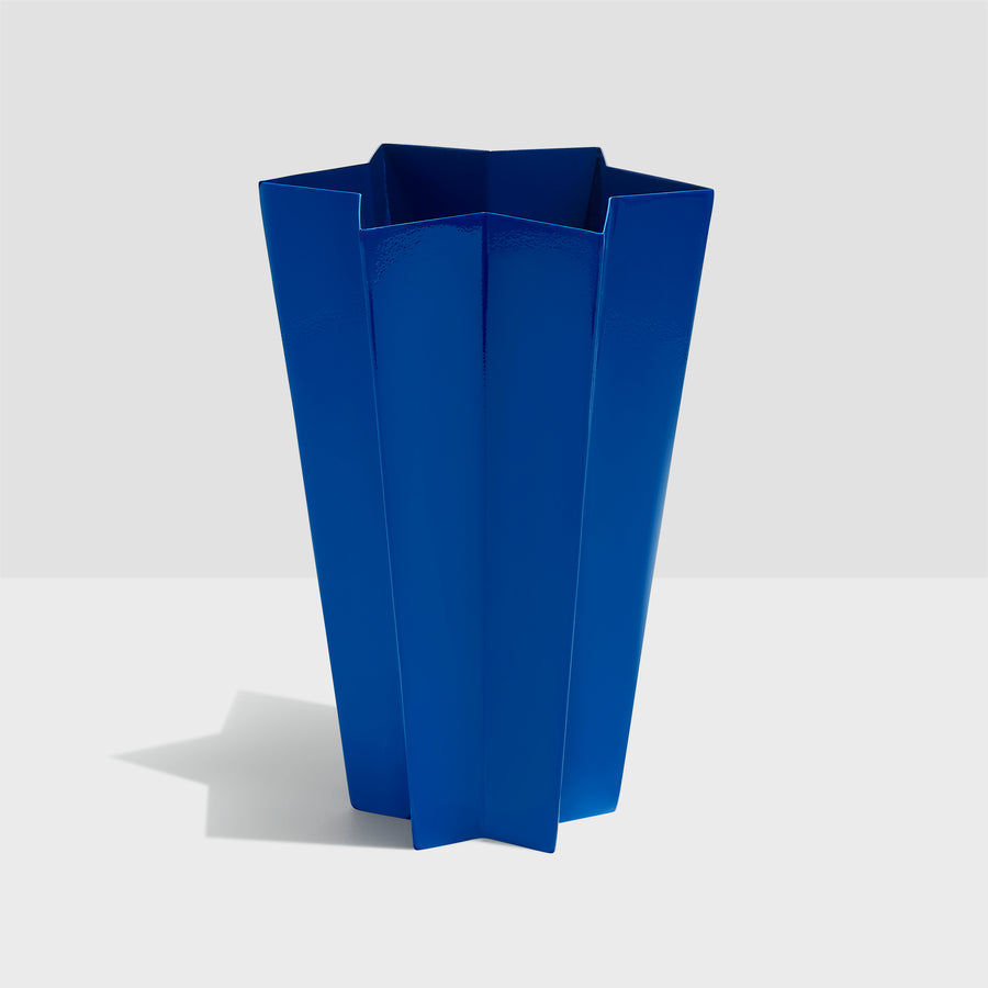 STAR VASE-  BLUE