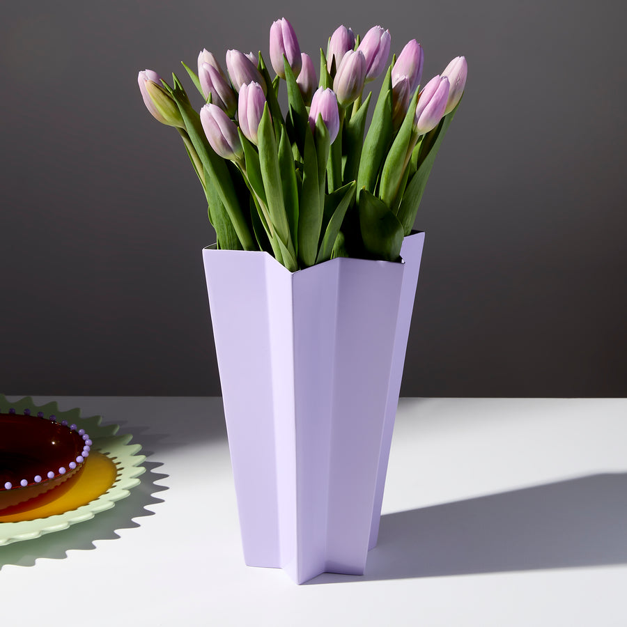 STAR VASE-  LILAC