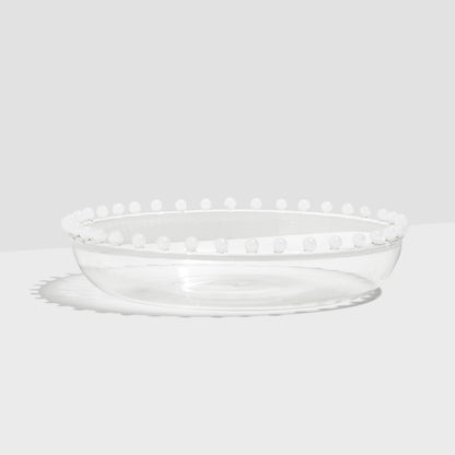 PEARL PLATTER - CLEAR + WHITE