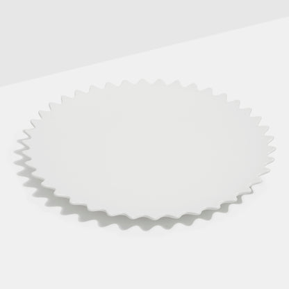 ZIGZAG PLATTER - WHITE