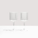 Shop Now WAVE WINE GLASSES - CLEAR at Fazeek