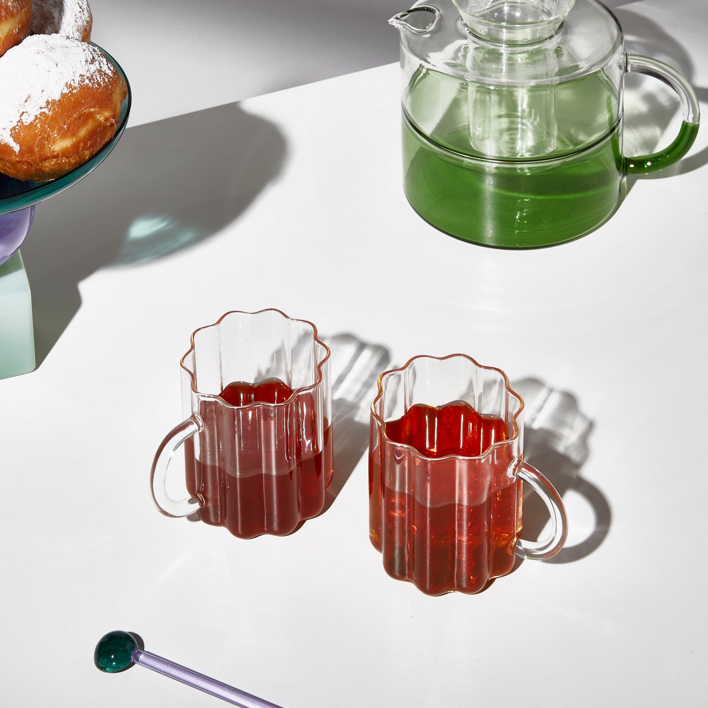 TWO x WAVE MUGS - CLEAR