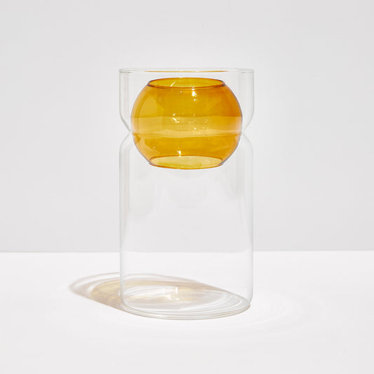 BALANCE VASE - PINK + AMBER
