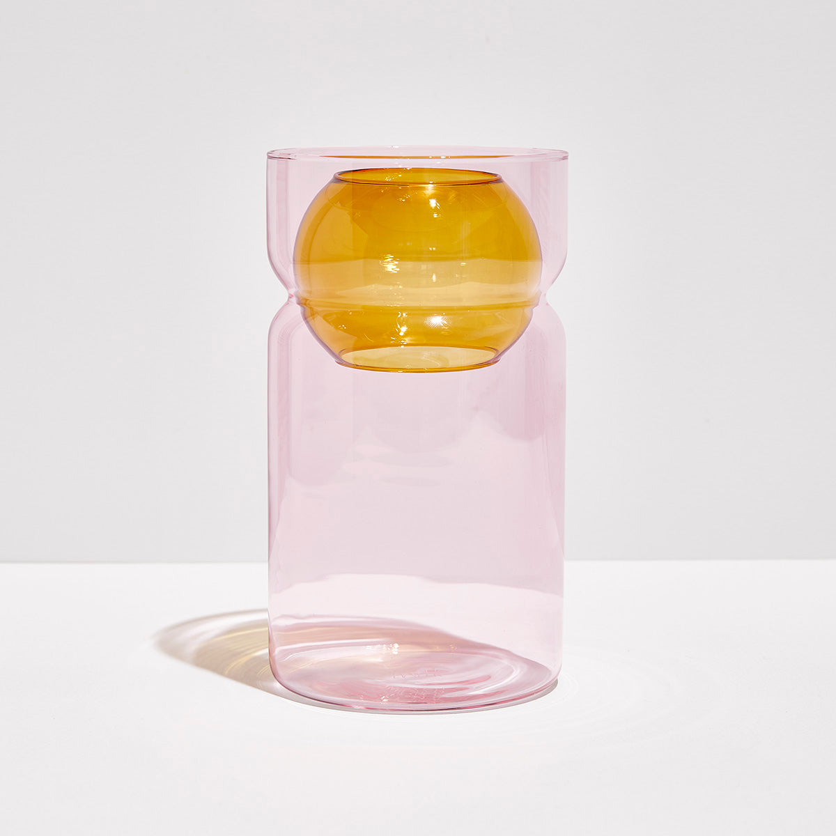 Shop Now BALANCE VASE - PINK + AMBER at Fazeek