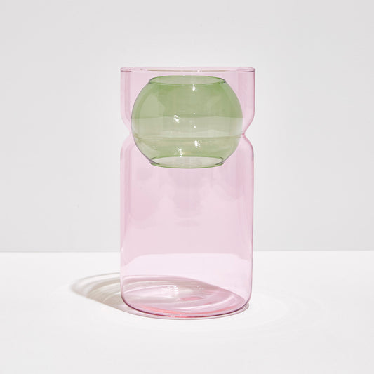 BALANCE VASE - PINK + AMBER