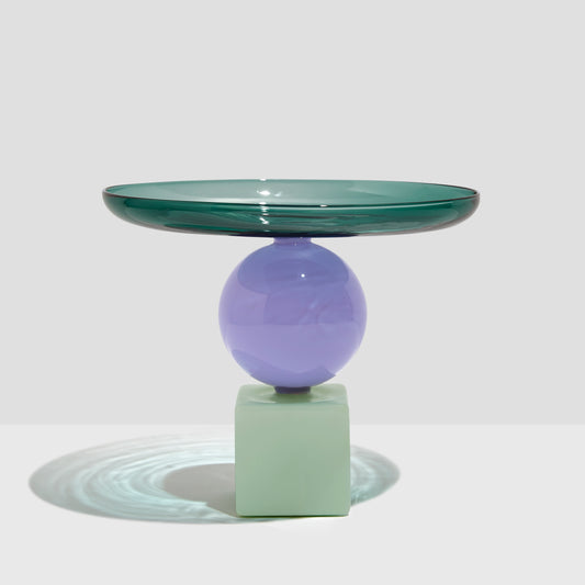 GEO CAKE STAND - TEAL