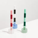 Shop Now STRIPED DINNER CANDLES - PINK + MAROON at Fazeek